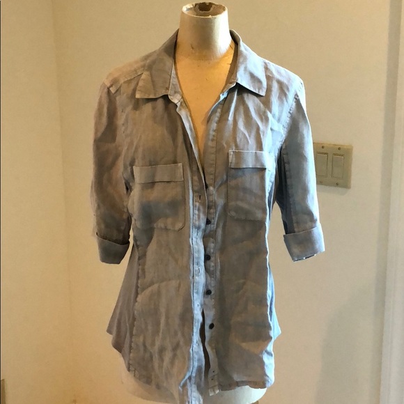 Grey James Perse Button Down - Picture 1 of 3